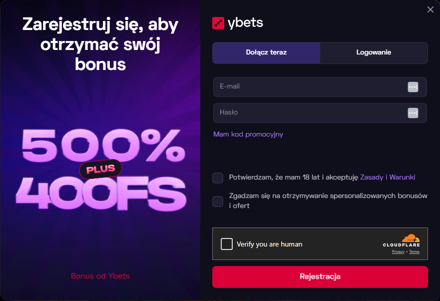 Ybets casino login